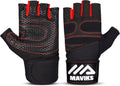 MAVIKS Workout Gloves for Men and Women Weight Lifting Gloves with Wrist Wrap Support for Gym Training Weightlifting Crossfit Pull Ups Exercise Gym Gloves for Ladies